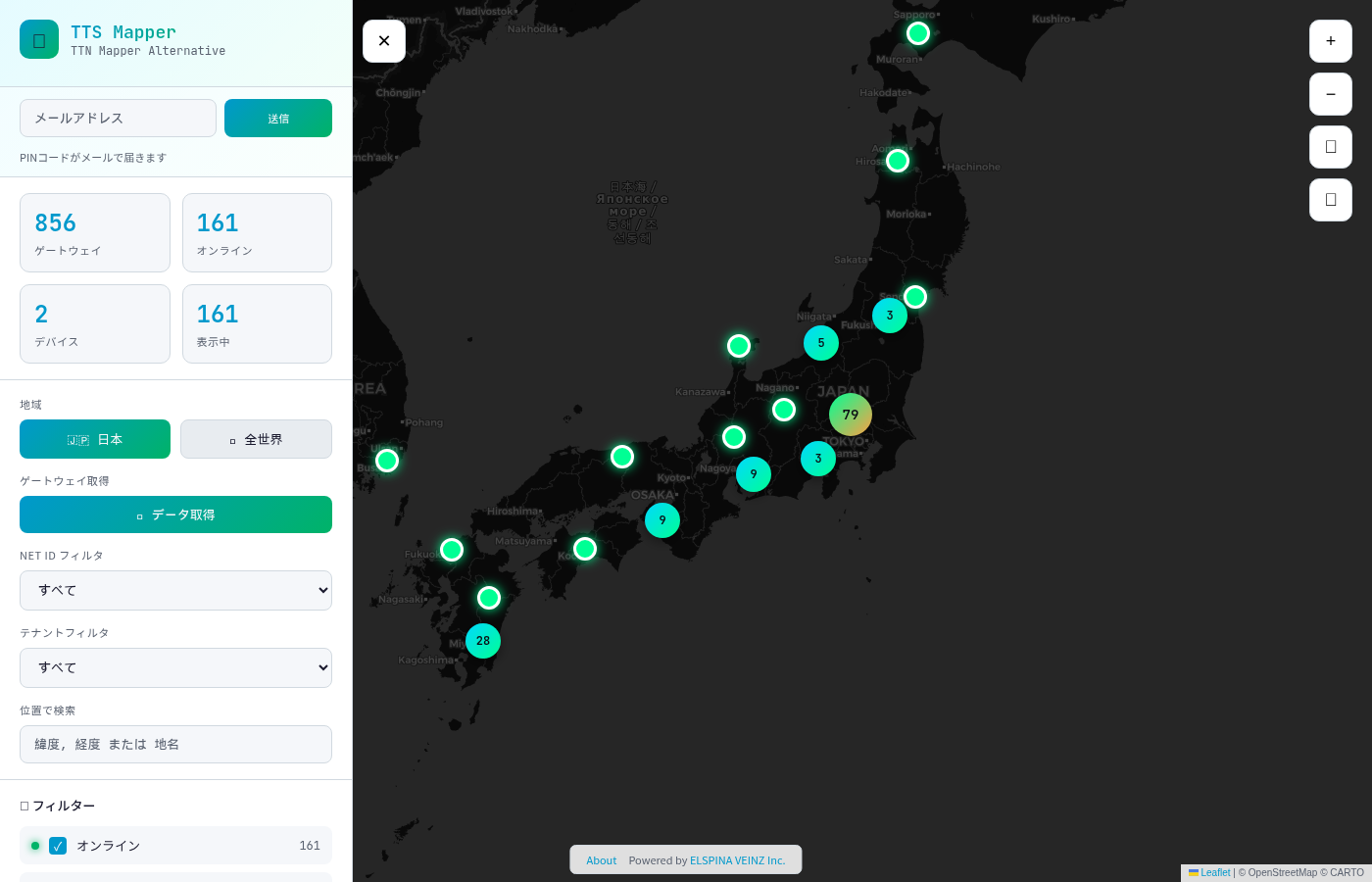 メイン画面(ライトモード)